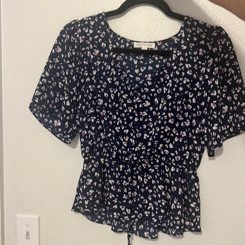 Floral business too with cinched waist